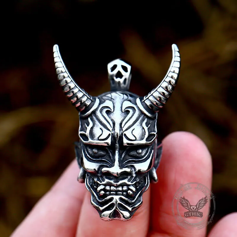 Domineer Hannya Oni Mask Stainless Steel Pendant sold by GTHIC product image thumbnail 2