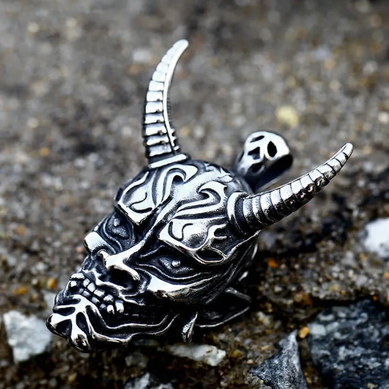 Domineer Hannya Oni Mask Stainless Steel Pendant sold by GTHIC