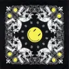 Smiley Horned Skull Cotton Square Scarf sold by GTHIC