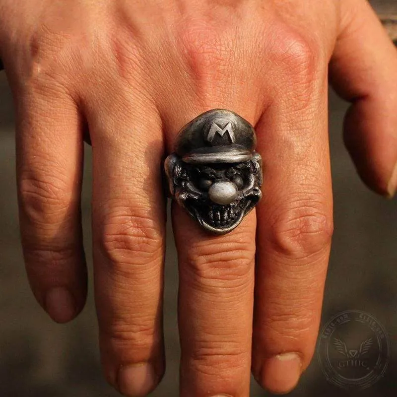 Plumbers Sterling Silver Skull Ring sold by GTHIC product image thumbnail 4