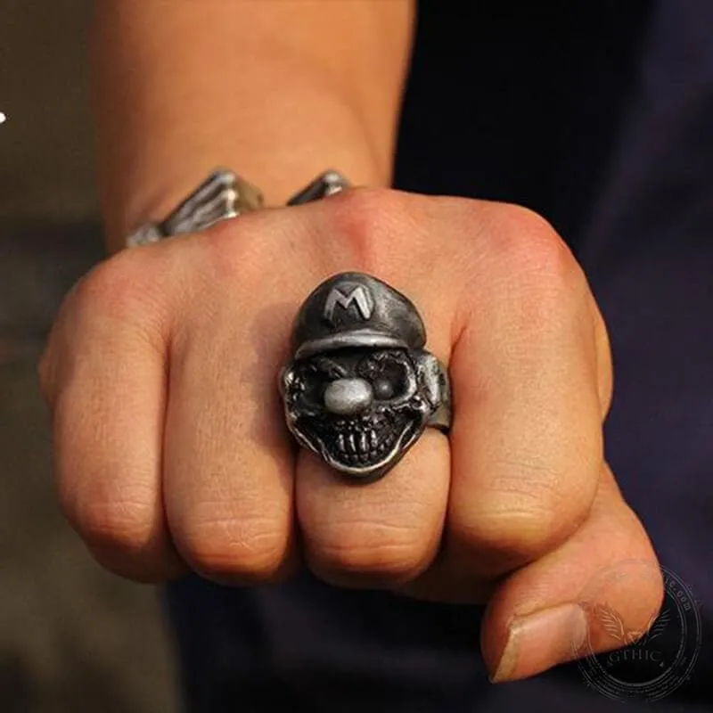 Plumbers Sterling Silver Skull Ring sold by GTHIC product image thumbnail 5