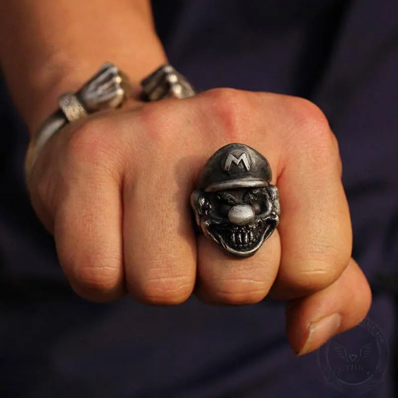 Plumbers Sterling Silver Skull Ring sold by GTHIC