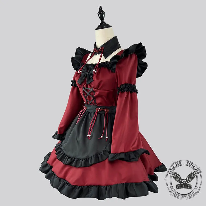 Gothic Red Demon Anime Lolita Dress sold by GTHIC product image thumbnail 3