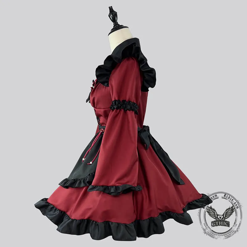 Gothic Red Demon Anime Lolita Dress sold by GTHIC product image thumbnail 4