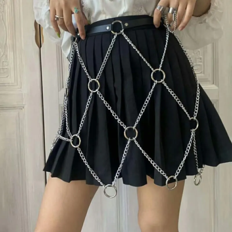 O-ring Chain Party Punk Waist Belt sold by GTHIC