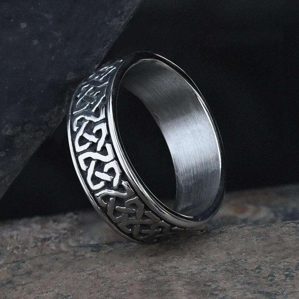 Classic Pattern Stainless Steel Ring sold by GTHIC
