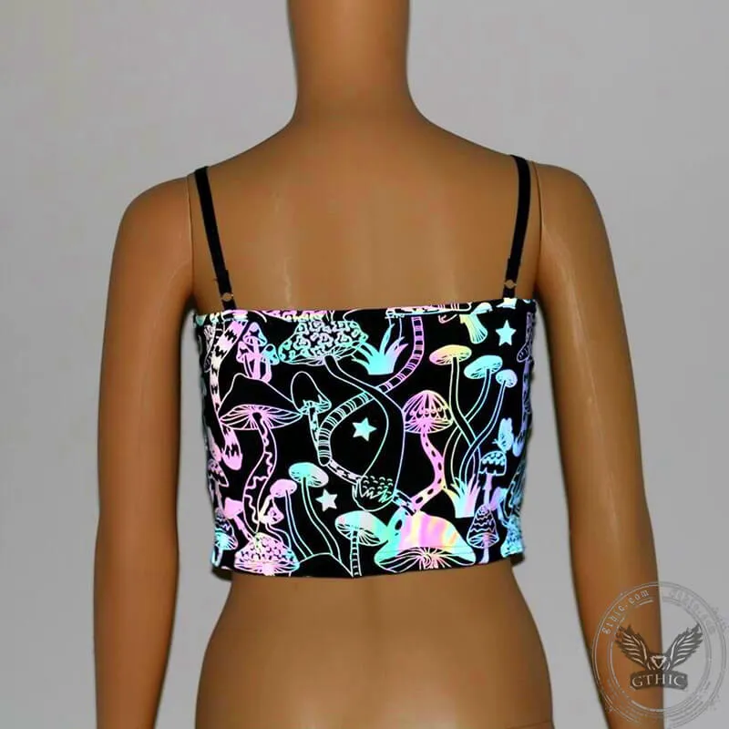 Colorful Mushroom Reflective Women's Suspenders sold by GTHIC product image thumbnail 2