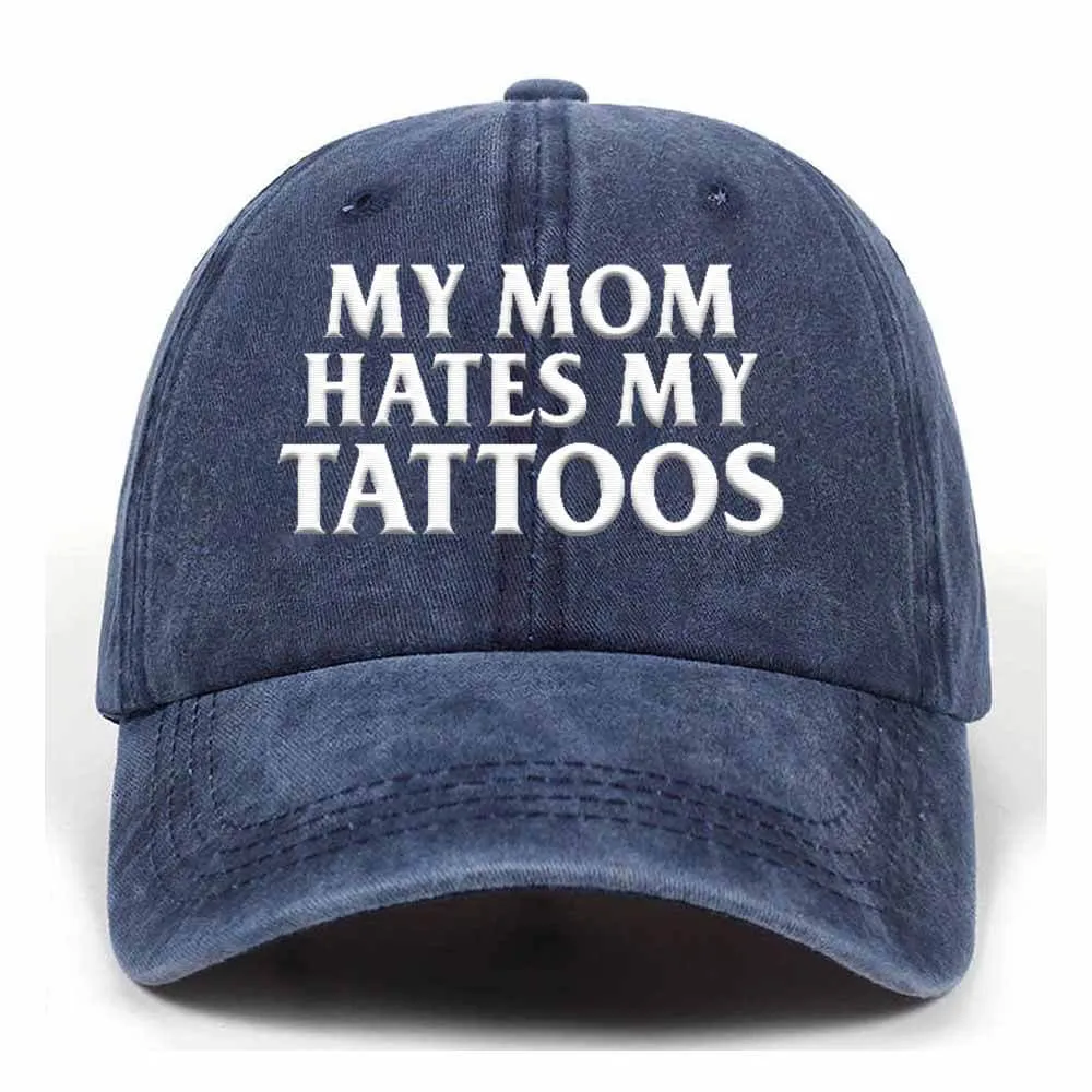 My Mom Hates My Tattoos Baseball Cap sold by GTHIC product image thumbnail 4