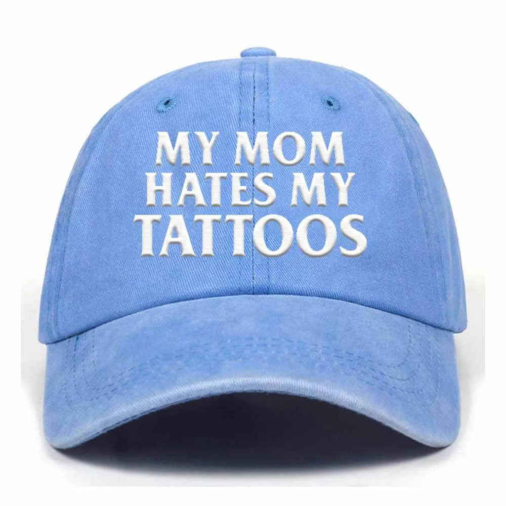 My Mom Hates My Tattoos Baseball Cap sold by GTHIC product image thumbnail 3