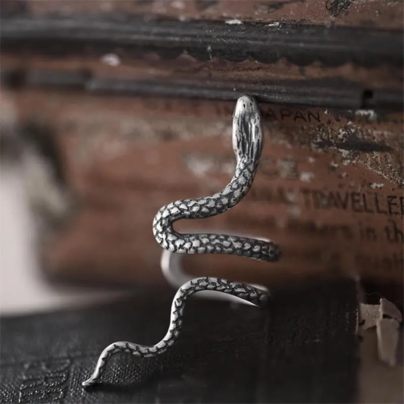 Coiled Snake Sterling Silver Ear Cuffs sold by GTHIC