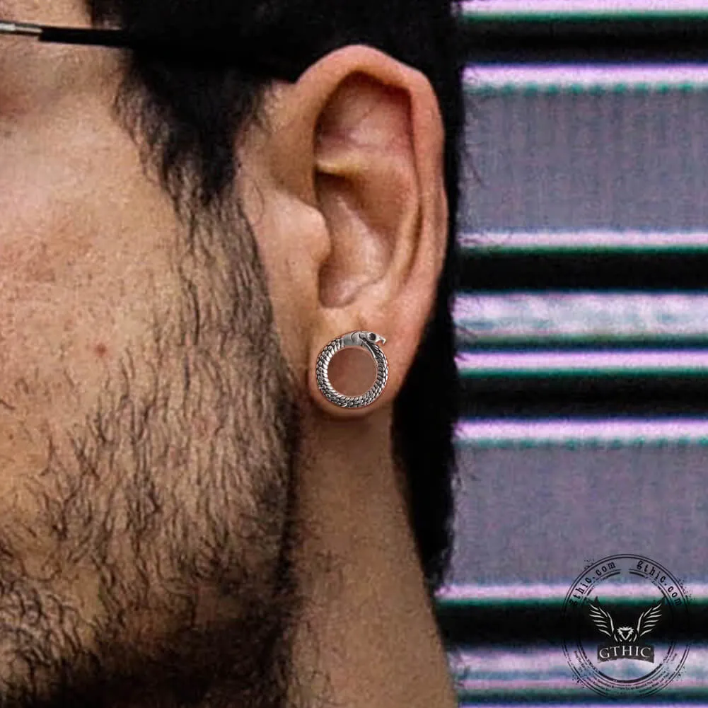 Ouroboros Stainless Steel Ear Gauges sold by GTHIC product image thumbnail 2