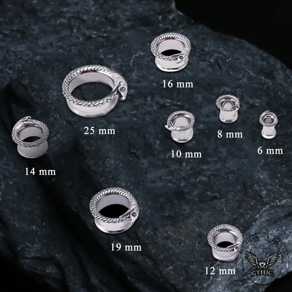 Ouroboros Stainless Steel Ear Gauges sold by GTHIC product image thumbnail 3
