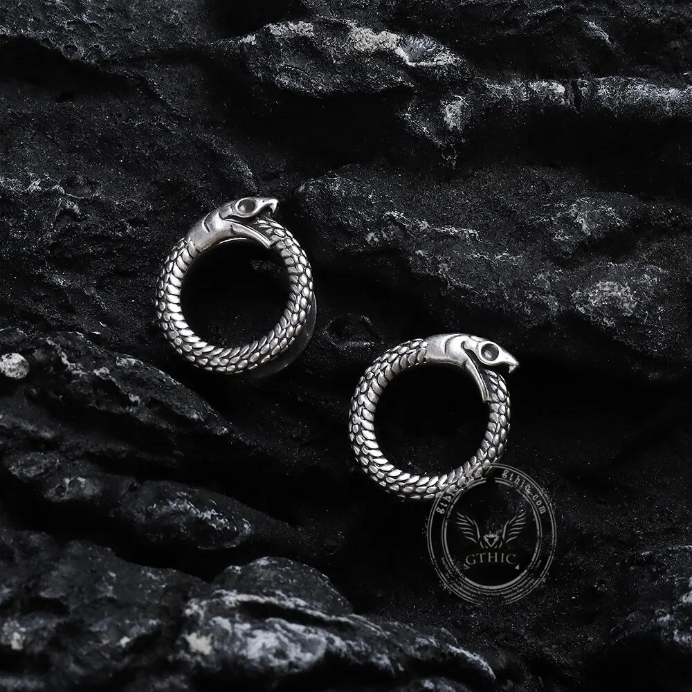 Ouroboros Stainless Steel Ear Gauges sold by GTHIC product image thumbnail 5