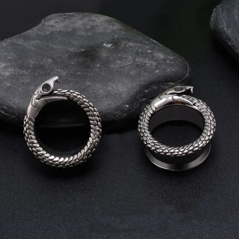Ouroboros Stainless Steel Ear Gauges sold by GTHIC