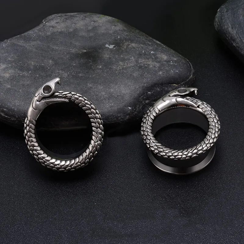 Ouroboros Stainless Steel Ear Gauges sold by GTHIC