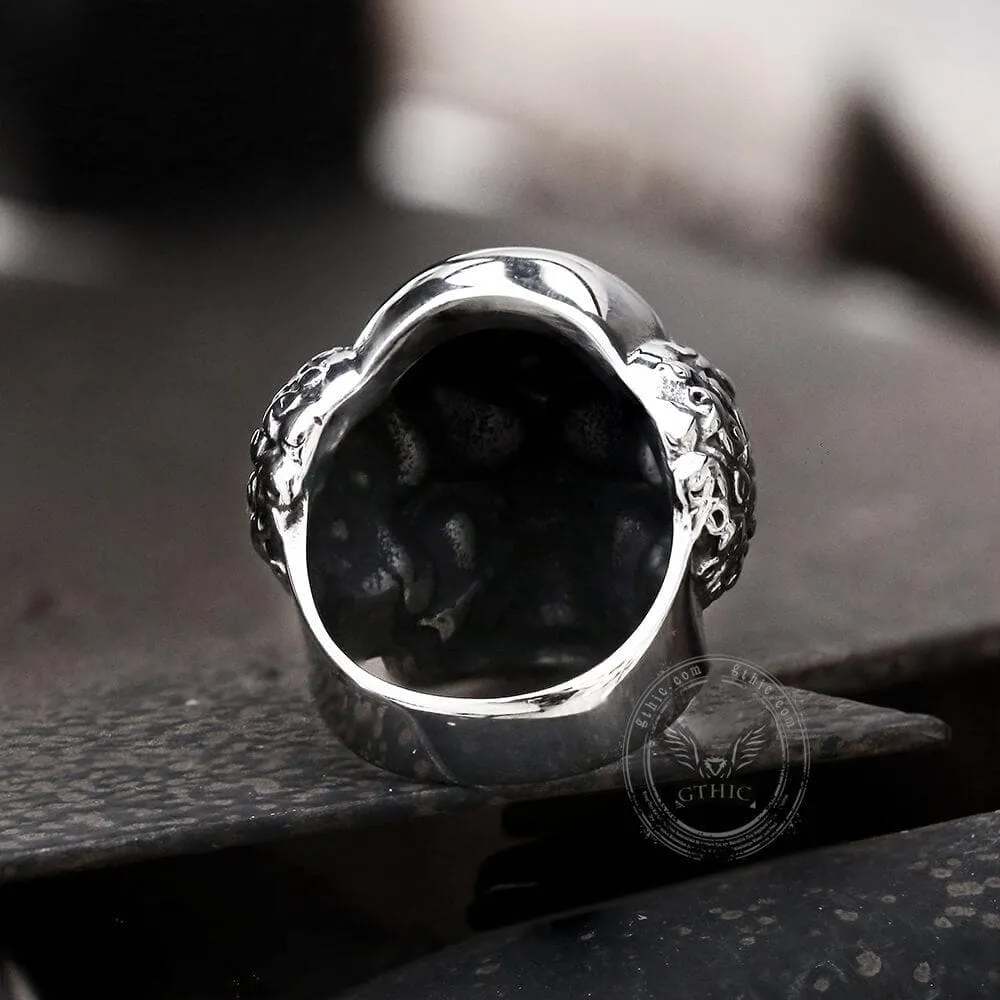 Vintage Joker Clown Stainless Steel Skull Ring sold by GTHIC product image thumbnail 5