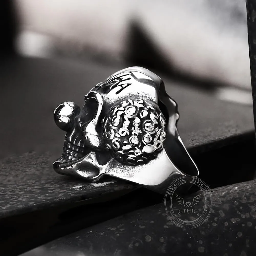 Vintage Joker Clown Stainless Steel Skull Ring sold by GTHIC product image thumbnail 4