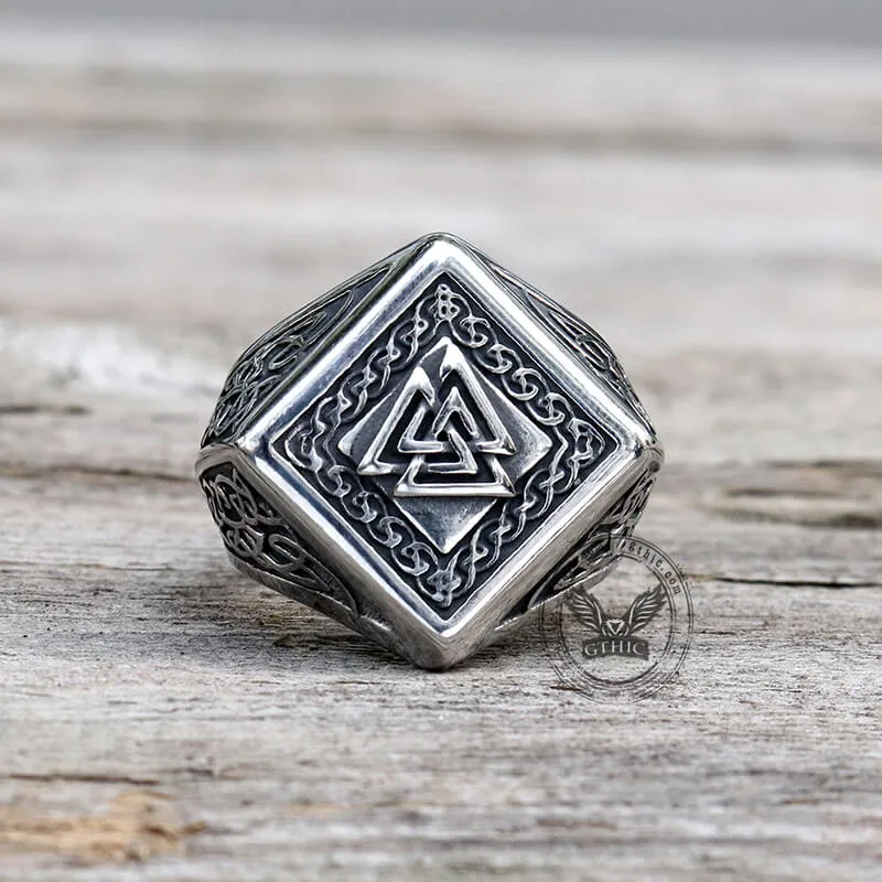Viking Valknut Celtic Knot Stainless Steel Ring sold by GTHIC product image thumbnail 3