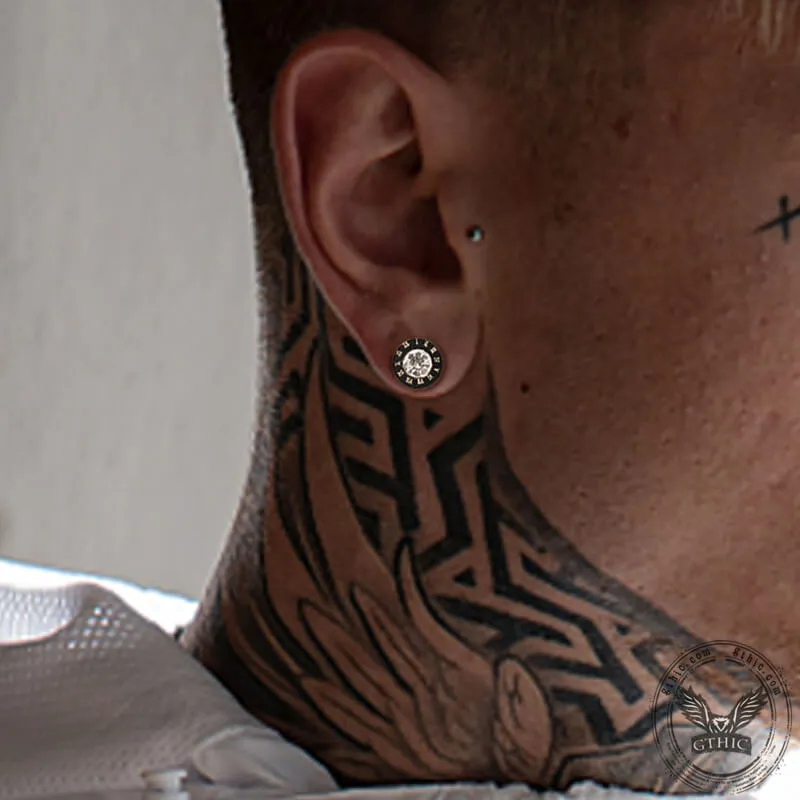 Roman Numeral Stainless Steel Punk Stud Earrings sold by GTHIC product image thumbnail 2