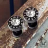 Roman Numeral Stainless Steel Punk Stud Earrings sold by GTHIC