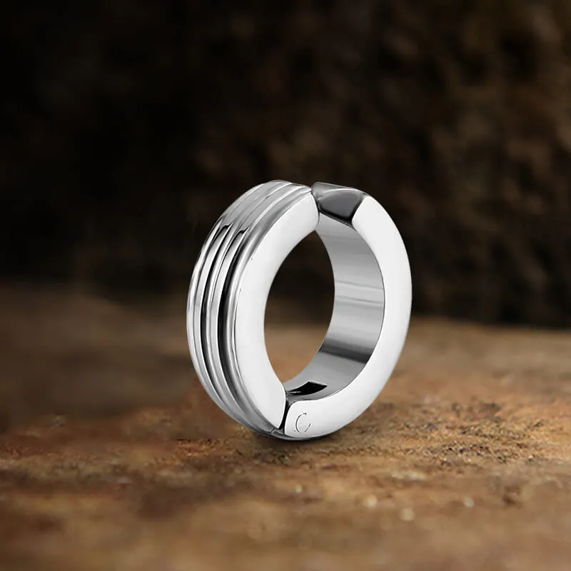 Polished Two-tone Stainless Steel Ear Cuffs sold by GTHIC product image thumbnail 3