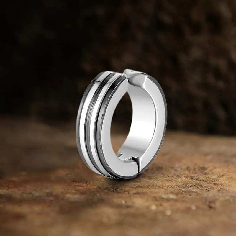 Polished Two-tone Stainless Steel Ear Cuffs sold by GTHIC product image thumbnail 5