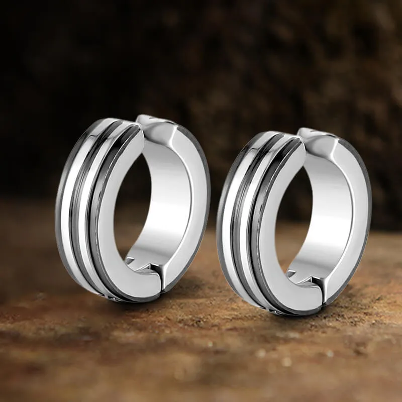 Polished Two-tone Stainless Steel Ear Cuffs sold by GTHIC product image thumbnail 4