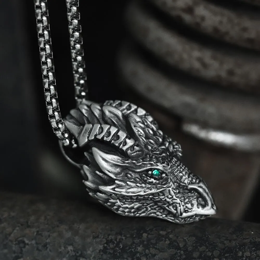 Silver Dragon Pure Tin Necklace sold by GTHIC