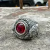 Baroque Lion Gem-set Sterling Silver Ring sold by GTHIC