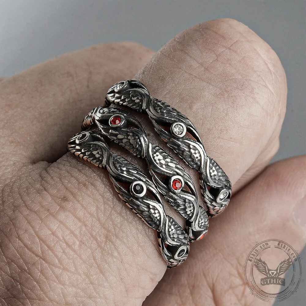 Vintage Feather Wings Stainless Steel Ring sold by GTHIC product image thumbnail 4