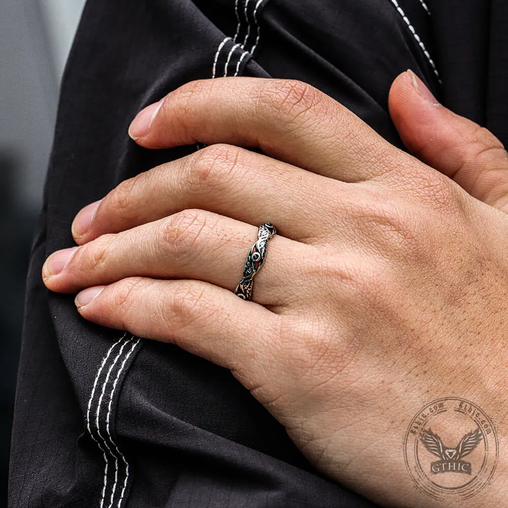 Vintage Feather Wings Stainless Steel Ring sold by GTHIC product image thumbnail 2