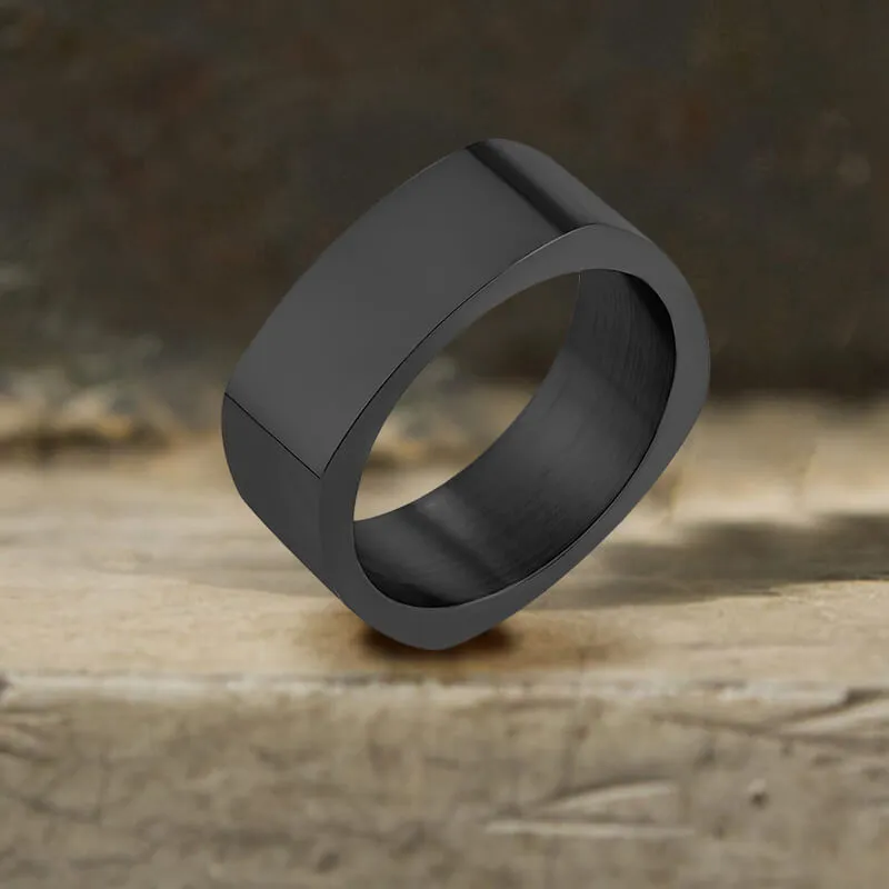 Simple Square Stainless Steel Ring sold by GTHIC product image thumbnail 5