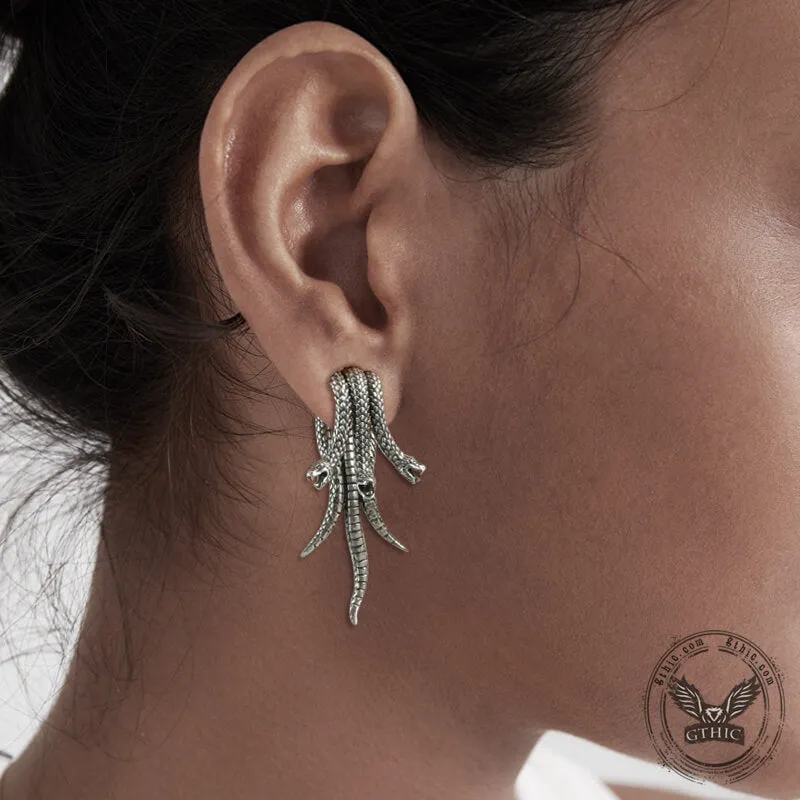 Punk Three-headed Snake Copper Ear Gauges sold by GTHIC product image thumbnail 2
