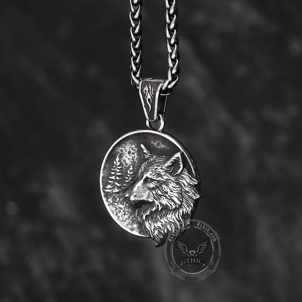 Guardian Wolf Stainless Steel Viking Pendant sold by GTHIC product image thumbnail 4