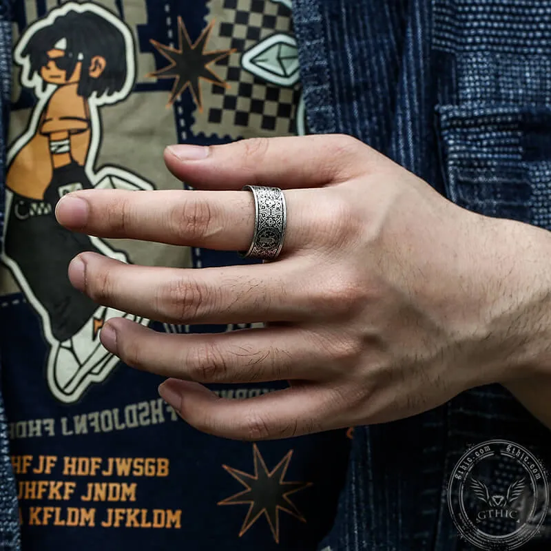 St. Benedict Medal Stainless Steel Cross Ring sold by GTHIC product image thumbnail 2