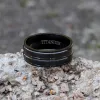 Simple Titanium Black Band Ring sold by GTHIC