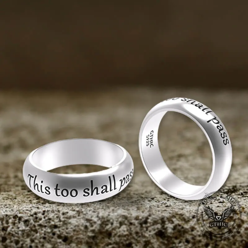 This Too Shall Pass Sterling Silver Ring sold by GTHIC