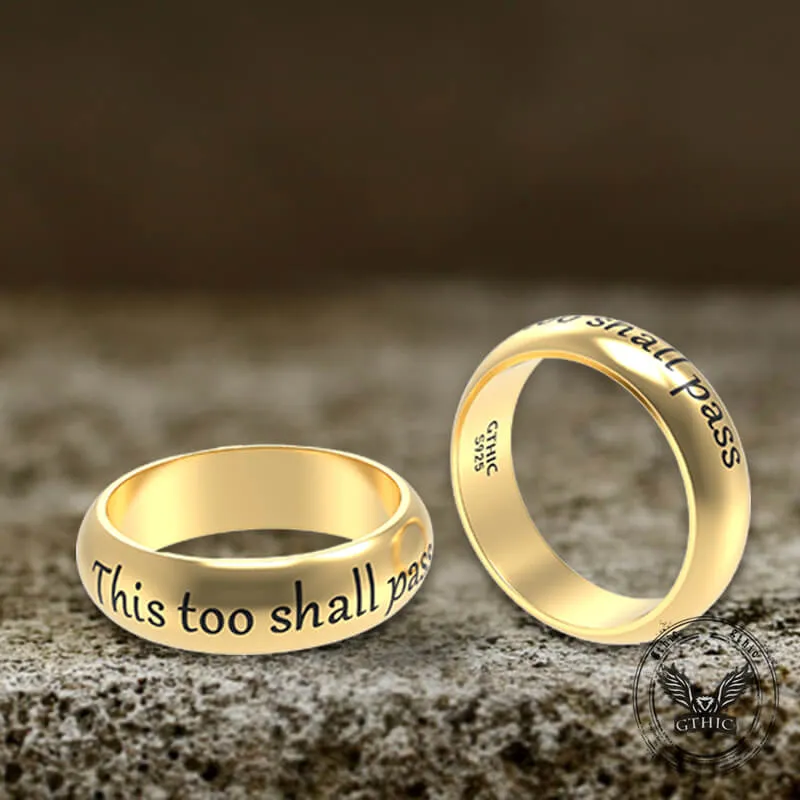 This Too Shall Pass Sterling Silver Ring sold by GTHIC product image thumbnail 3