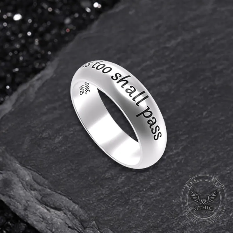 This Too Shall Pass Sterling Silver Ring sold by GTHIC product image thumbnail 5
