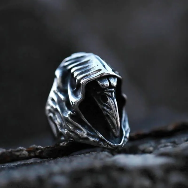 Viking Ravens Hugin Stainless Steel Ring sold by GTHIC
