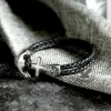 Anchor Skull Double Braided Leather Bracelet sold by GTHIC