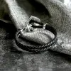 Anchor Skull Double Braided Leather Bracelet sold by GTHIC