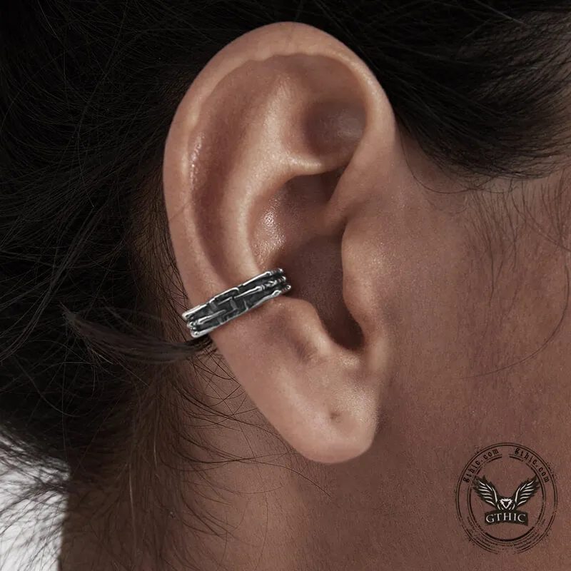 Skull Hand Stainless Steel Ear Cuffs sold by GTHIC product image thumbnail 2