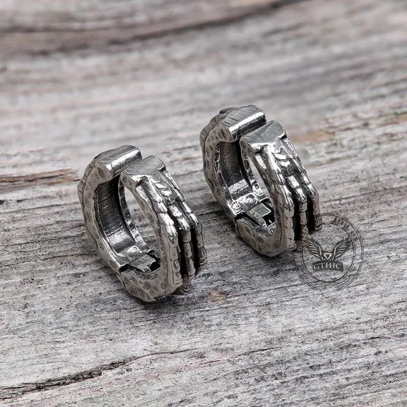 Skull Hand Stainless Steel Ear Cuffs sold by GTHIC product image thumbnail 5