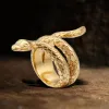 Retro Punk Winding Snake Cobra Stainless Steel Ring sold by GTHIC