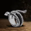 Retro Punk Winding Snake Cobra Stainless Steel Ring sold by GTHIC