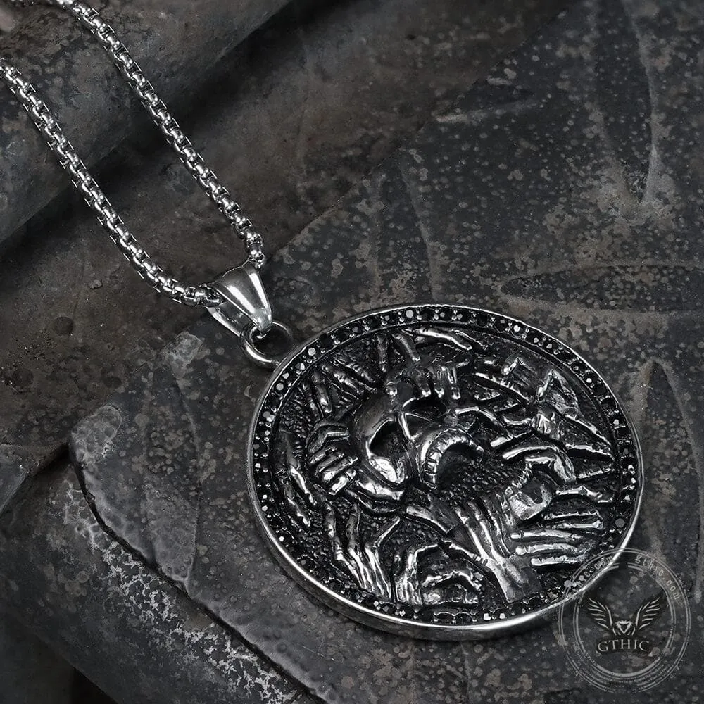 Halloween Hell Ghost Stainless Steel Pendant sold by GTHIC product image thumbnail 3