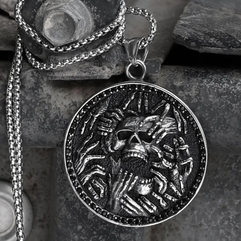 Halloween Hell Ghost Stainless Steel Pendant sold by GTHIC