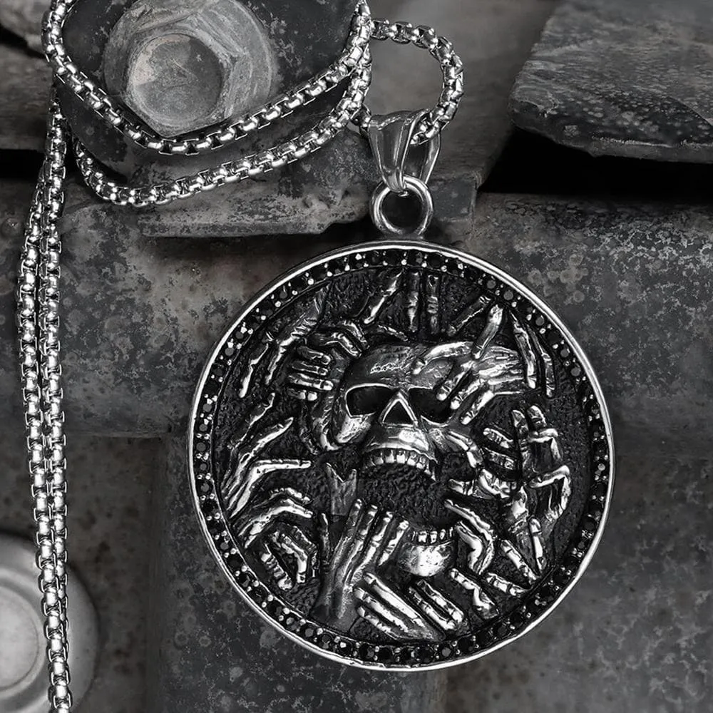 Halloween Hell Ghost Stainless Steel Pendant sold by GTHIC