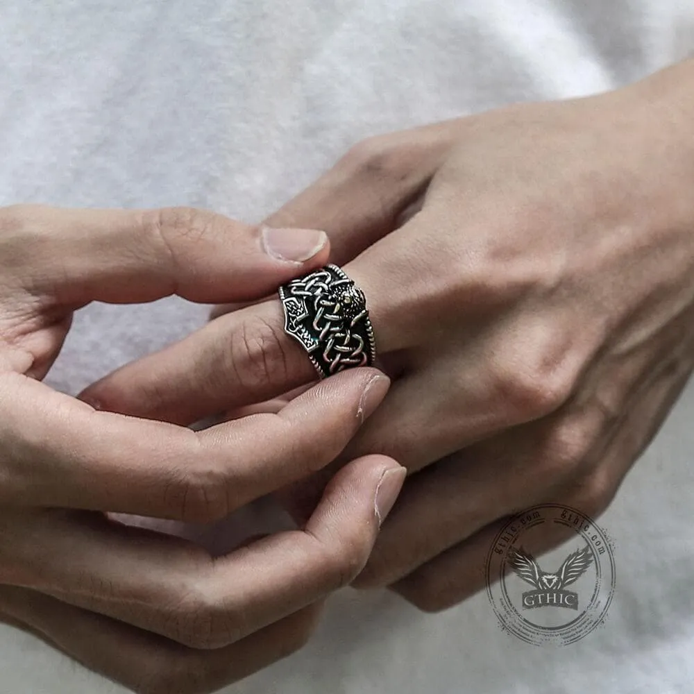 Thor's Hammer Stainless Steel Viking Ring sold by GTHIC product image thumbnail 3